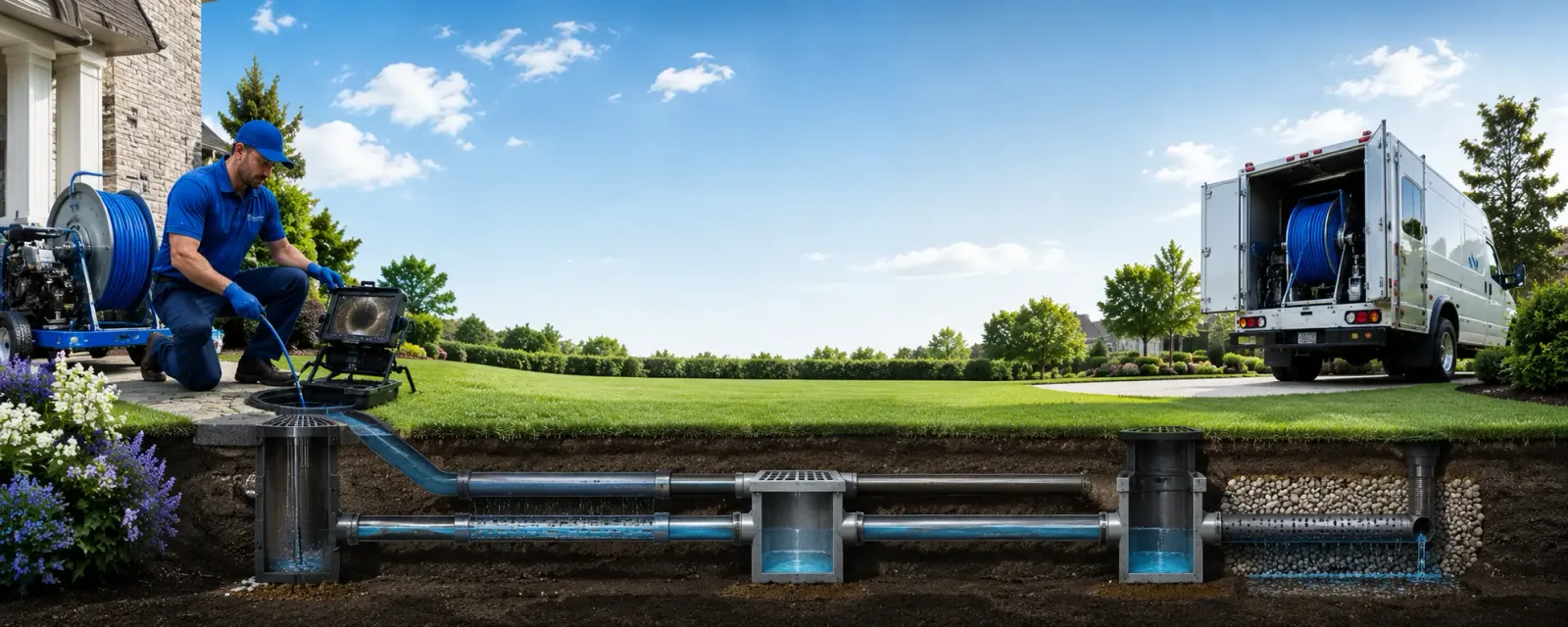 Outdoor drain cleaning information for Garrison, IA